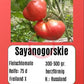 Sayanogorskie DER TOMATENFLÜSTERER